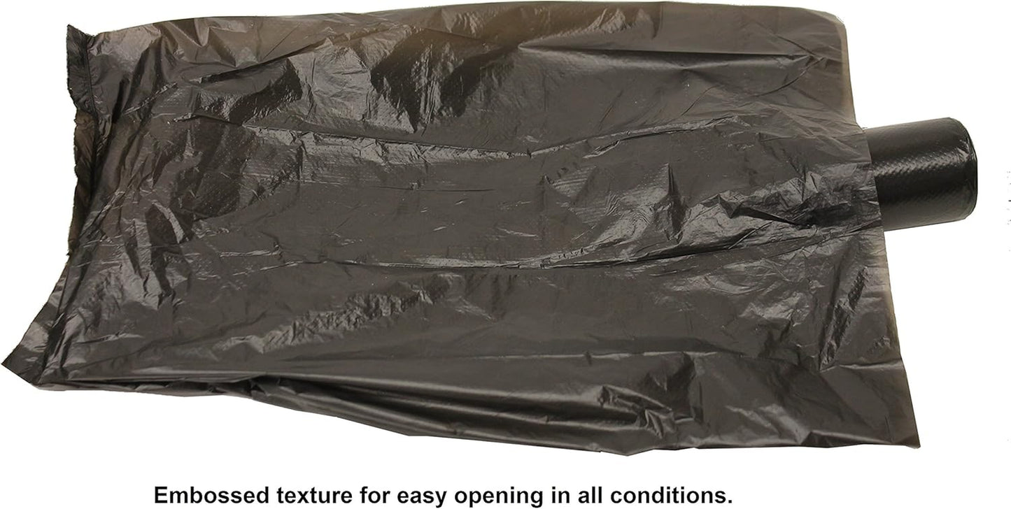 120 Easy Open & Strong Leak-Proof Poop Bags Dog Waste Bags 13.25 X 9" Made in USA .Bags Are Easier to Tie than Standard 12 Inch Bags (Black)