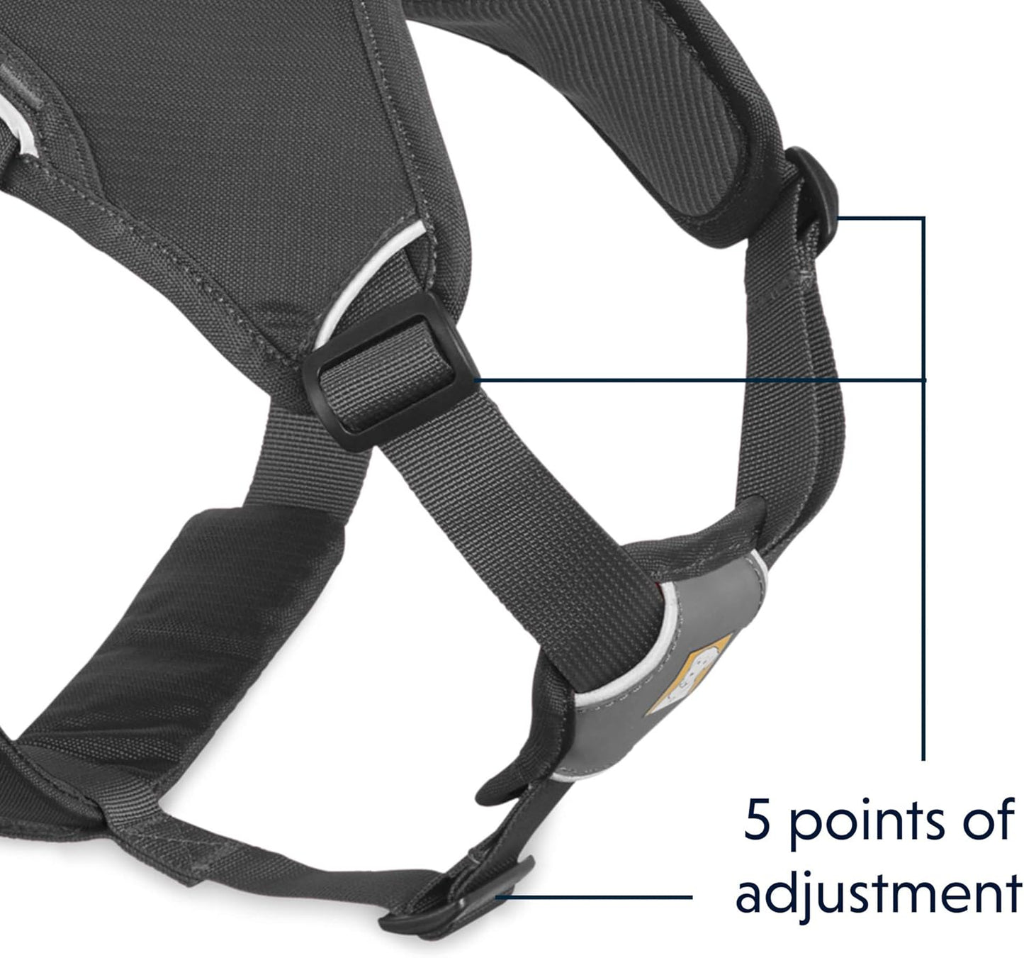 , Web Master, Multi-Use Support Dog Harness, Hiking and Trail Running, Service and Working, Everyday Wear, Twilight Gray, X-Small