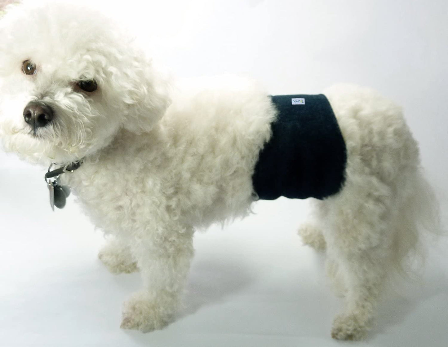 Male Dog Belly Bands Washable 4-Pack, Reusable Dog Diapers Wraps for Incontinence & Marking (XS,7"-9" Waist)
