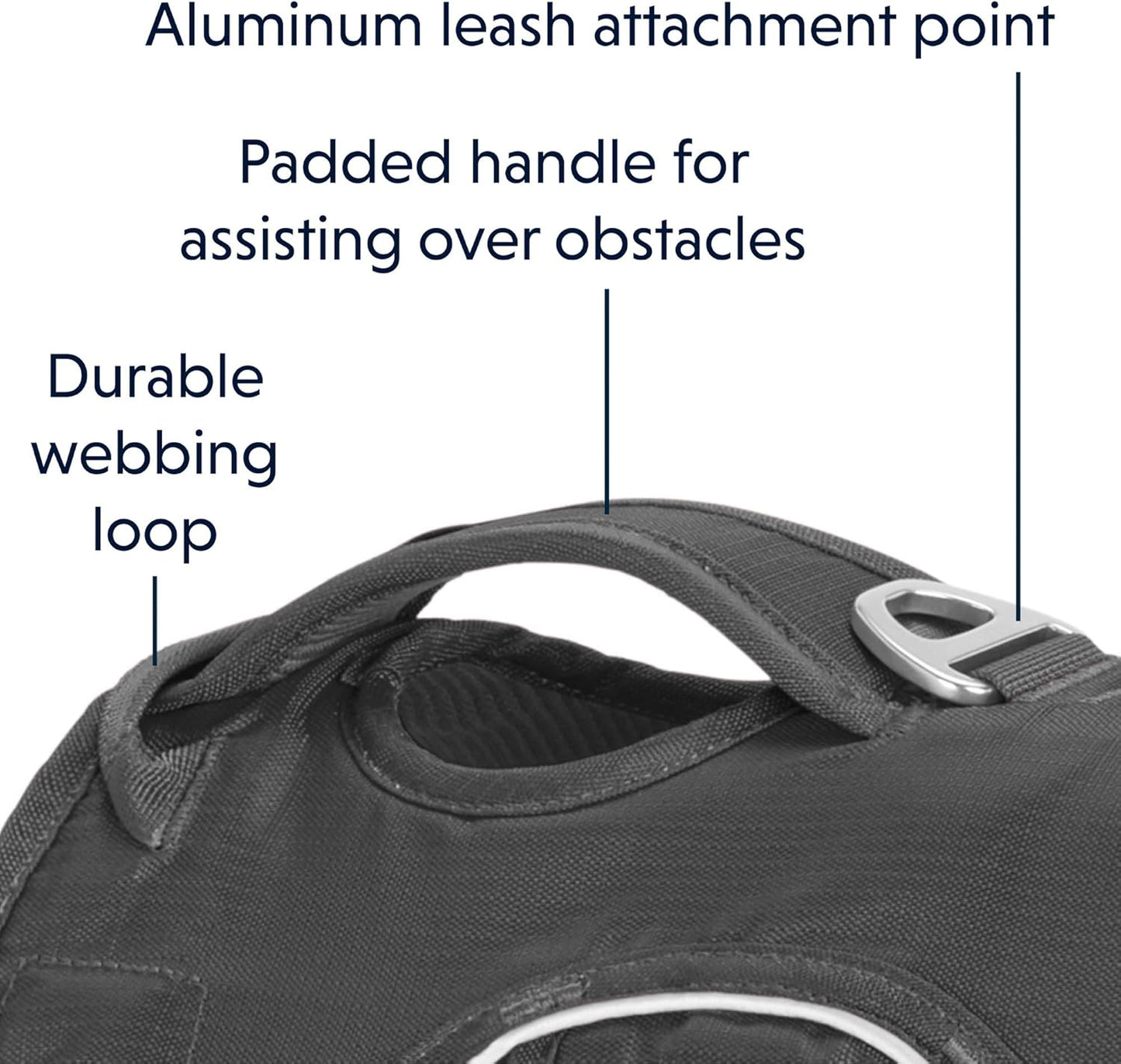 , Web Master, Multi-Use Support Dog Harness, Hiking and Trail Running, Service and Working, Everyday Wear, Twilight Gray, X-Small