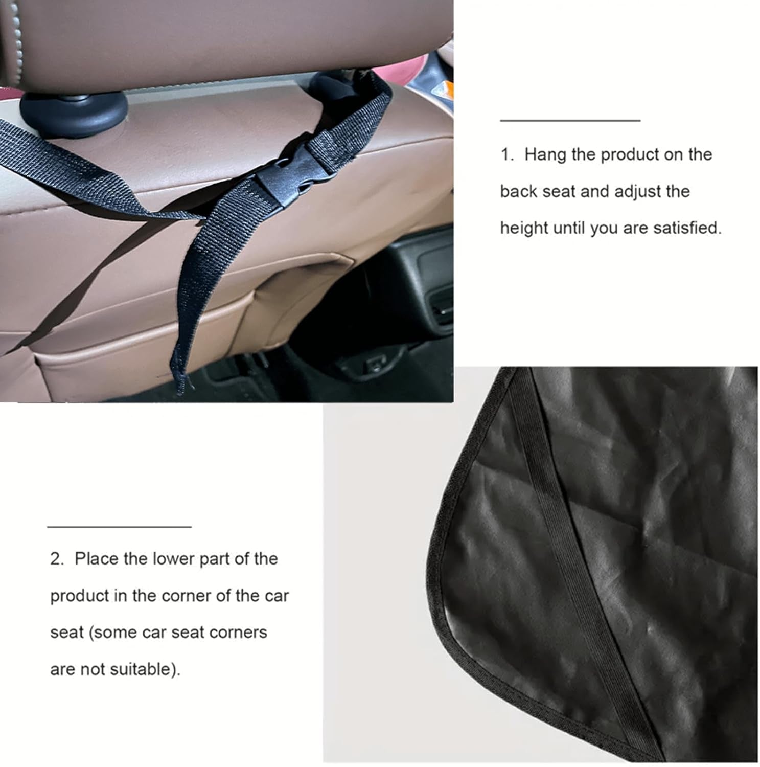 Pet Car Seat Cover Back Seat Waterproof Car Seat Protector for Dogs Safety Travel Accessories for Cat and Dog, Pet Carrier Car Rear Back Seat Mat.
