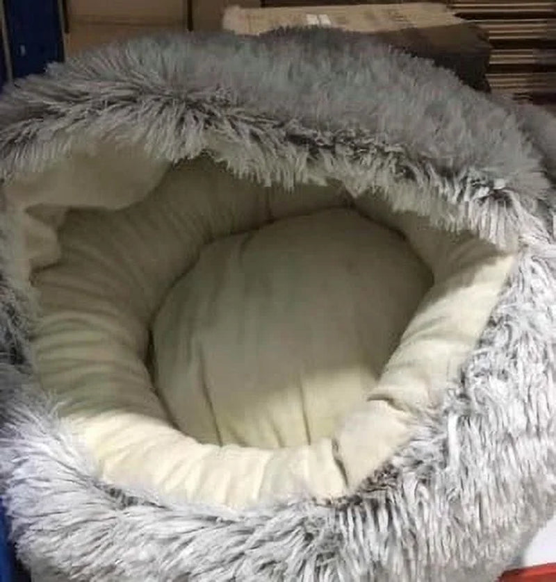 Small Dog Bed for Small Dogs Washable - round Cat Beds for Indoor Cats, round Winter Warm Pet Bed for Puppy and Kitten with Slip-Resistant Bottom, 15Inches
