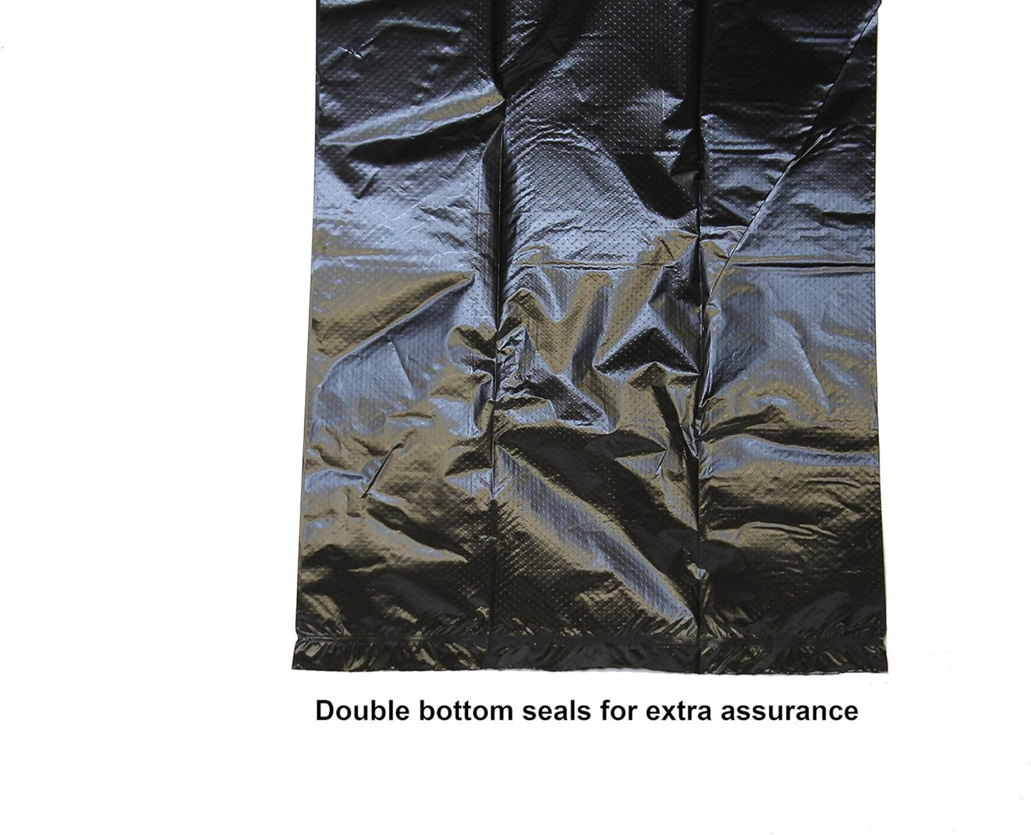 120 Easy Open & Strong Leak-Proof Poop Bags Dog Waste Bags 13.25 X 9" Made in USA .Bags Are Easier to Tie than Standard 12 Inch Bags (Black)