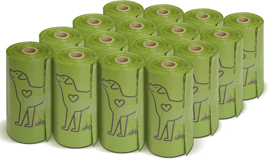 240 Count 13” X 9”Dog Poop Bags Rolls, Leakproof Strong & Sturdy Waste Bags for Doggie Cat Pet