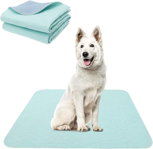 Washable Pee Pads for Dogs - Waterproof Dog Mat Non-Slip Puppy Potty Training Pads, Reusable Whelping Pads for Dog Crate Playpen