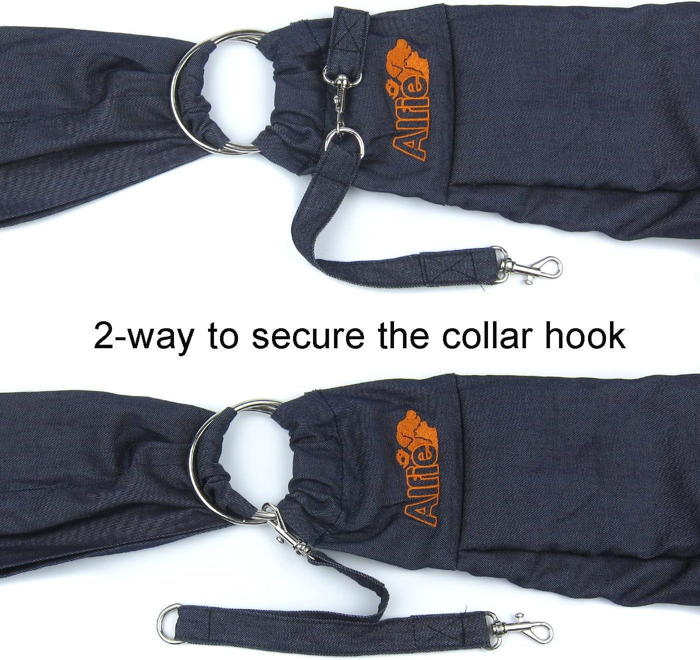 Pet - 3-Piece Dog Park Bundle: Chico 2.0 Revisible Pet Sling Carrier, Microfiber Fast-Dry Towel, Rosh Collapsible Travel Bowl - Color: Denim Sling, Orange Bowl
