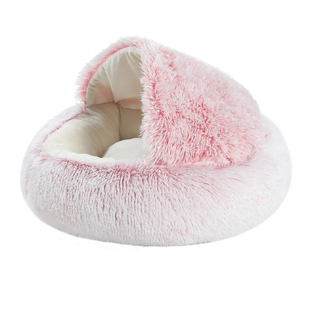 Small Dog Bed for Small Dogs Washable - round Cat Beds for Indoor Cats, round Winter Warm Pet Bed for Puppy and Kitten with Slip-Resistant Bottom, 15Inches