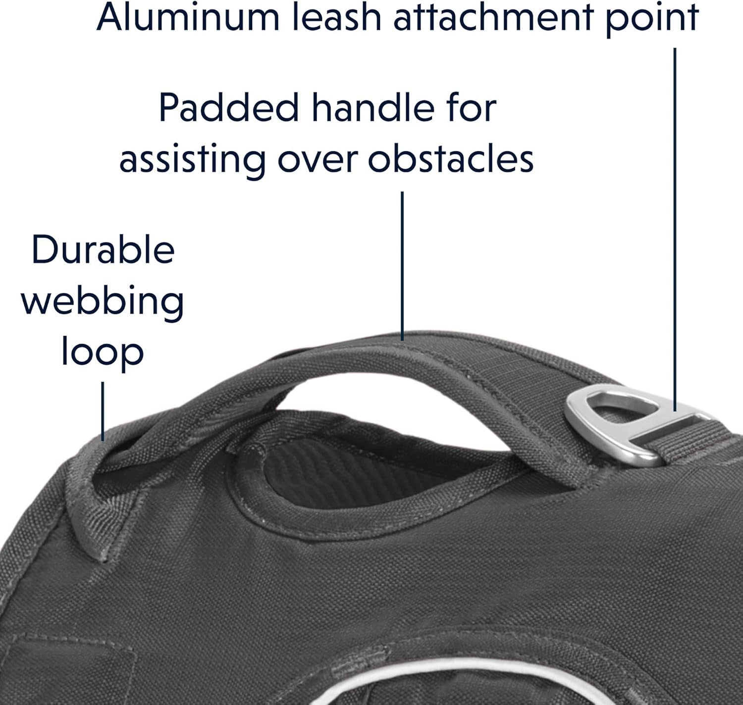, Web Master, Multi-Use Support Dog Harness, Hiking and Trail Running, Service and Working, Everyday Wear, Twilight Gray, X-Small